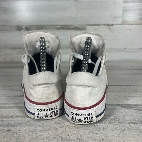 Converse Womens All Star‎ Ox Low Casual Sneaker Optical White Stripes Size 6.5 - Picture 3 of 8